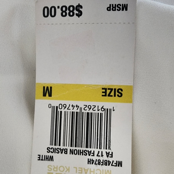 Michael Kors white ruffle of the shoulder top - Picture 8 of 8